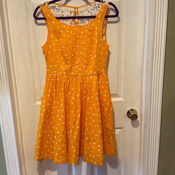 Anthropologie Dresses & Skirts - Anthropologie Moulinette Soeurs Orange & White Polka Dot Dress